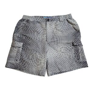 Reel Legends Cargo Shorts Performance Fishing Activewear Hiking Pattern Men's L